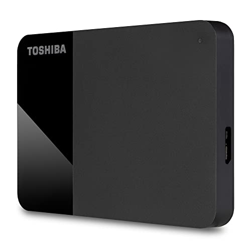 Toshiba 2TB Canvio Ready - Disco Duro Externo Portátil de 2,5 Pulgadas con USB 3.2 Gen 1 de Alta Velocidad, Compatible con Microsoft Windows 7, 8 y 10, Negro (HDTB410EK3AA)